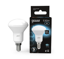 Лампа светодиодная LED 6Вт E14 220В 4100К Reflector R50  106001206  Gauss