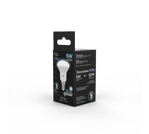 Лампа светодиодная LED 6Вт E14 220В 4100К Reflector R50  106001206  Gauss