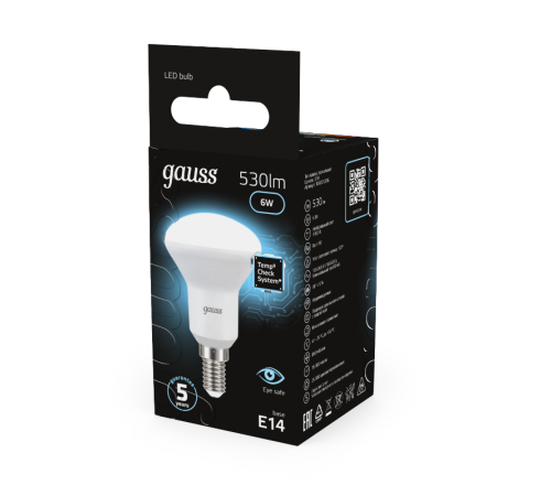 Лампа светодиодная LED 6Вт E14 220В 4100К Reflector R50  106001206  Gauss