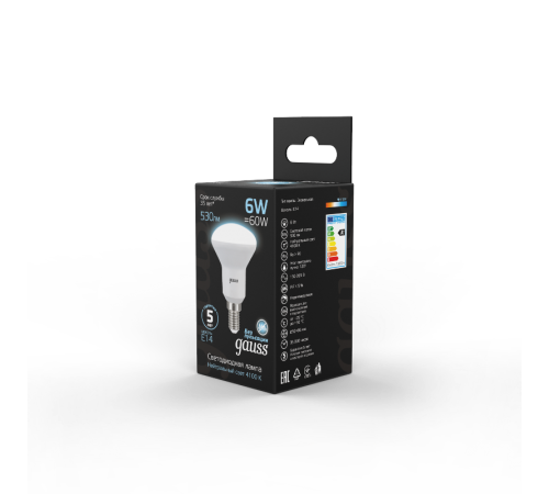 Лампа светодиодная LED 6Вт E14 220В 4100К Reflector R50  106001206  Gauss