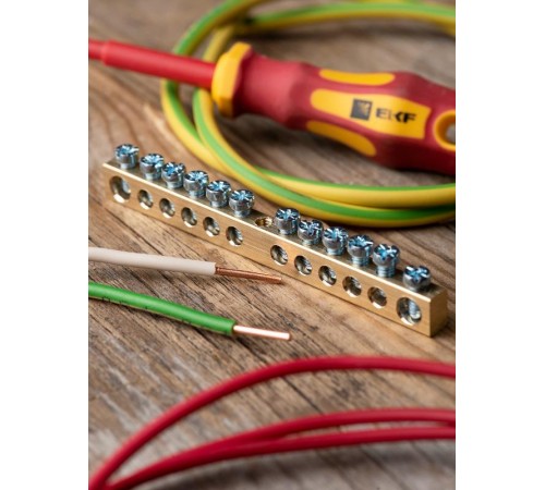 Шина "0" PE 63.12 (латунь) EKF PROxima  sn0-63-12  EKF