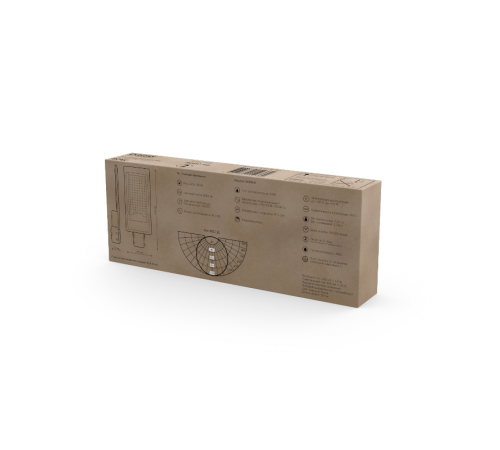 Светильник светодиодный консольный уличный Avenue 80W 8000lm 5000K 190-250V IP65 420*160*57мм черный КСС "Д"  629536380  Gauss