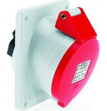 Розетка встраиваемая наклонная 32А 4р(3P+РE) 400в 6h IP44 100х92 1233* I 1233*-Bals I Bals