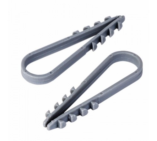 Дюбель-хомут нейлоновый PROconnect 11-18 мм, серый, упаковка 100 шт.  07-4502-3  PROconnect