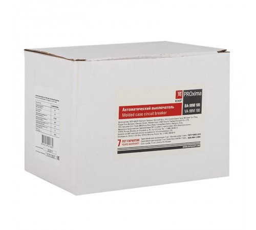 Выключатель автоматический ВА-99М  100/63А 3P 50кА с электронным расцепителем PROxima  mccb99-100-63me  EKF