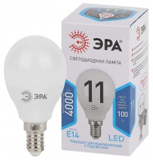 Лампа светодиодная LED 11Вт Е14 4000К smd P45-11w-840-E14  Б0032988  ЭРА