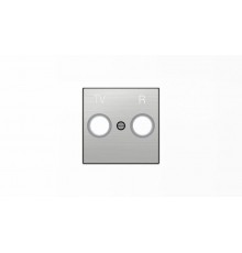 Накладка для TV-R розетки, серия SKY, цвет нержавеющая сталь2CLA855000A1401 ABB