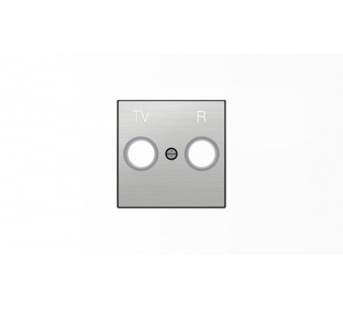 Накладка для TV-R розетки, серия SKY, цвет нержавеющая сталь2CLA855000A1401 ABB