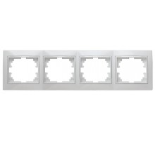 1-504-01 Intro Рамка на 4 поста гор., СУ, Plano, белый  Б0027629  Intro