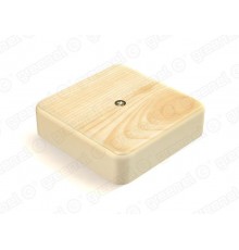 Коробка распределительная для о/п с кабель-каналом 75х75х20мм, IP40, цвет-СОСНА (100шт)  GE41211-11  GREENEL