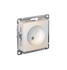 AtlasDesign Жемчуг Розетка без заземления со шторками, 16А, механизм  ATN000449  SE