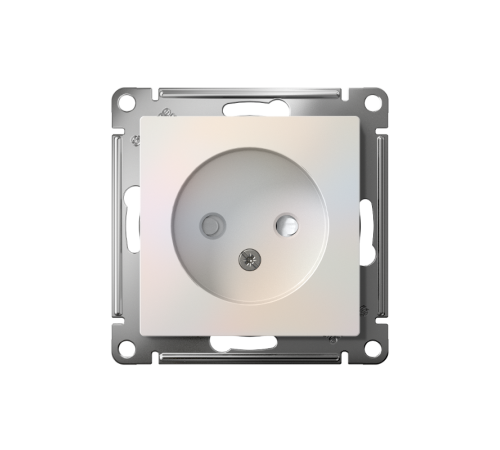 AtlasDesign Жемчуг Розетка без заземления со шторками, 16А, механизм  ATN000449  SE