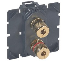 Celiane Мех Розетка для подключения акустических колонок  067312  Legrand