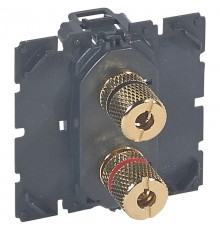 Celiane Мех Розетка для подключения акустических колонок  067312  Legrand