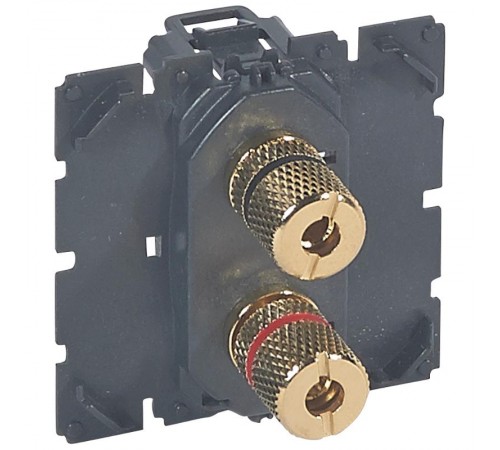 Celiane Мех Розетка для подключения акустических колонок  067312  Legrand