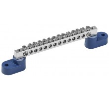 Шина N "ноль" на двух угловых изоляторах Ni ШНИ-6х9-14-У2-С  YNN10-14-C2-K07-N  IEK