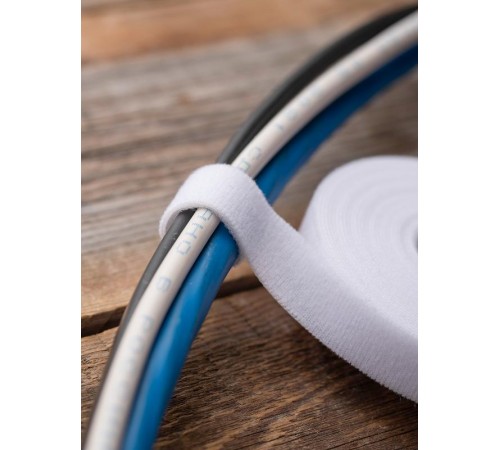 Хомут-липучка 16 мм (5м ролл) белый EKF PROxima  hlft-1-w  EKF