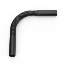 Поворот гибкий гофрированный чёрный d16 мм (10шт/500шт уп/кор)  PR13.02883  Промрукав