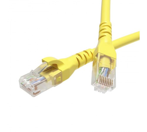 Патч-корд неэкранированный CAT5E U/UTP 4х2, LSZH, желтый, 0.5м  RN5EUU4505YL  DKC