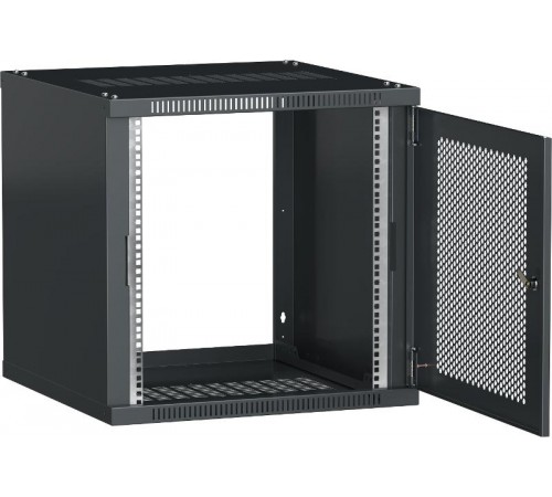 Шкаф LINEA WE 18U 600х600мм дверь перфорированная черный  LWE5-18U66-PF  ITK