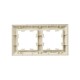 BRITE Рамка 2-ая РУ-2-Бр бежевый/жемчуг  BR-M22-12-1-K10  IEK