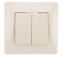 Ugra Выключатель 2кл., СУ , 10А, 250В, беж  С11В2-003  GUSI Electric