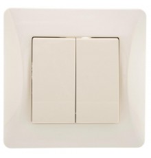 Ugra Выключатель 2кл., СУ , 10А, 250В, беж  С11В2-003  GUSI Electric