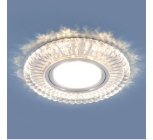 Светильник точечный встраиваемый 2239 MR16 CL прозрачный с подсветкой  a045480  Elektrostandard