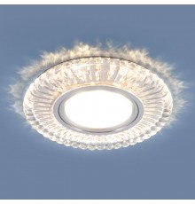 Светильник точечный встраиваемый 2239 MR16 CL прозрачный с подсветкой  a045480  Elektrostandard