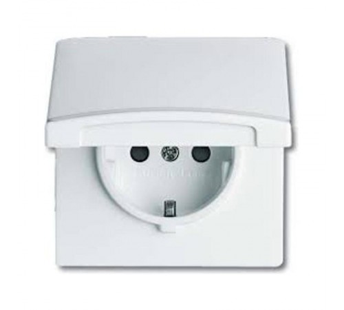 Розетка SCHUKO, 20 EUGKB-34-101, с крышкой, с защитными шторками, Allwetter44, IP44, альпийский белый, 250В.  2064-0-0294   2CKA002064A0294  ABB