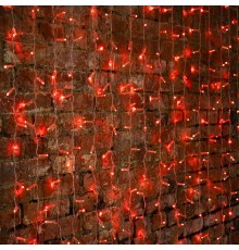Гирлянда "Светодиодный Дождь" 2х1,5м, постоянное свечение, прозрачный провод, 230 В, диоды КРАСНЫЕ, 192 LED  235-302-6  NEON-NIGHT