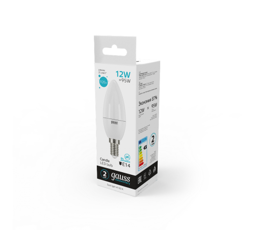 Лампа светодиодная Elementary Свеча 12Вт E14 4100К  33122  Gauss