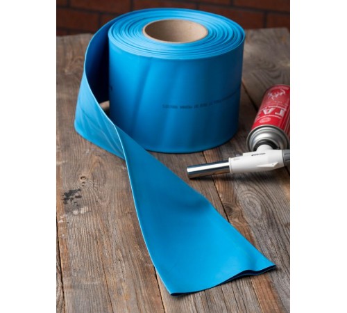 Термоусаживаемая трубка ТУТ нг 80/40 синяя рулон PROxima  tut-80-g  EKF