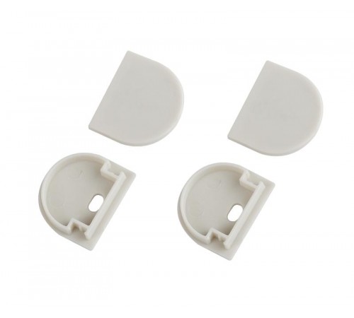 Набор заглушек  2420-3 профиля  2420 2шт глухие 2шт с отверстием   Б0062797  ЭРА