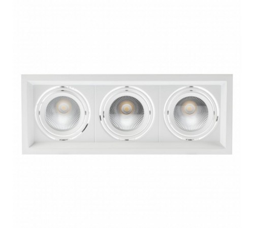 Светильник светодиодный карданный встраиваемый SKD-13-36-40K-W09 3х9Вт 4000K 2430Лм 320х130х100  Б0049759  ЭРА