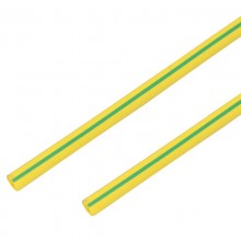 Термоусадочная трубка 60/30 мм, желто-зеленая, упаковка 10 шт. по 1 м  55-6007  PROconnect