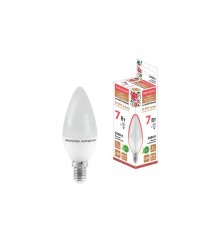 Лампа светодиодная FС37-7 Вт-230 В -3000 К-E14 Народная  SQ0340-0193  TDM