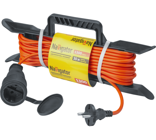 Удлинитель   93 921 NPE-F-30-X-2x0.75 на рамке б/з 30м (Россия)  93921  Navigator