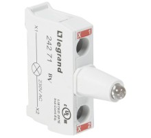 Блок со встроенным светодиодом для головок - Osmoz - для кнопочных постов - 230 В~ - красный  024271  Legrand