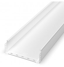 Лоток неперфорированный Стандарт 300х100х3000 (0,8 мм) RAL 9003 (6 м/уп)  PR16.10307  Промрукав