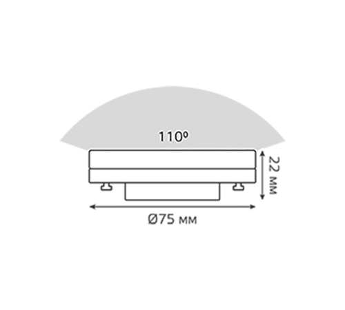 Лампа светодиодная Basic GX53 9W 770lm 4000K диммируемая LED 1/10/100  20849292-D  Gauss