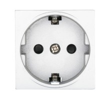 45-Розетка с з/к, со шторками (сереб.металлик) LK45 (16 шт) 1кор.=160шт  851403-1  Ecoplast