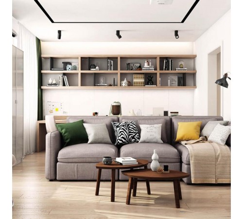 Светильник накладной светодиодный спот AL517, 10W, 800Lm, 4000K, 30 градусов, черный, наклонный  29889  FERON