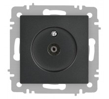 Розетка Intro Accent 6-301-07 TV одиночная, IP20, СУ, графит  Б0063614  Intro