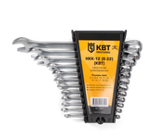 Набор гаечных комбинированных ключей НКК-12 (6-22)  78367  КВТ