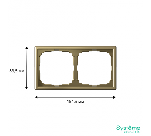 ArtGallery Золото Рамка 2-постовая  GAL001602  SE