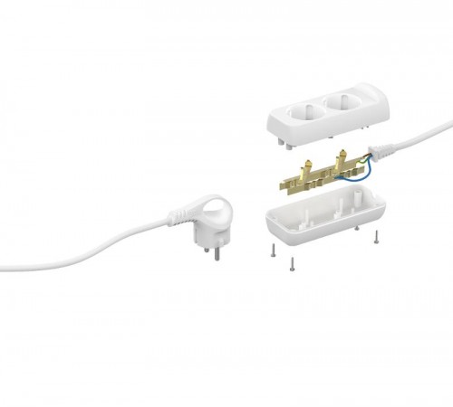 UX-2e-5m Удлин-ль c заземл, 3х0,75мм2, ПВС, 2гн, 5м (5/20/720)  Б0038574  ЭРА