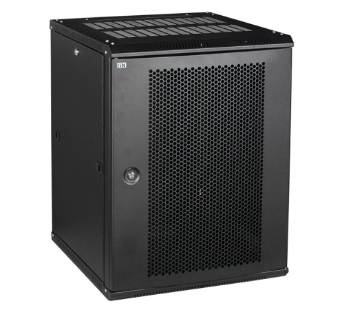 Шкаф LINEA W 6U 600x600 мм дверь перфорированная, RAL9005  LWR5-06U66-PF  ITK