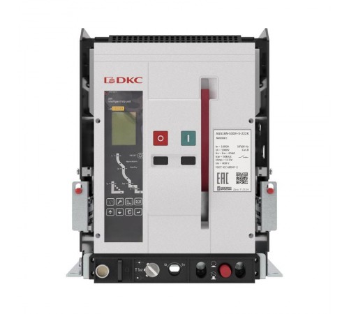 Воздушный авт. выкл. YON AGS08N 3Р 800 А 65 кА, размер S, расцепитель 3H, выкатной, упр. 220 В AC, гор. подкл.  AGS08N-S3DH-6-222K  DKC