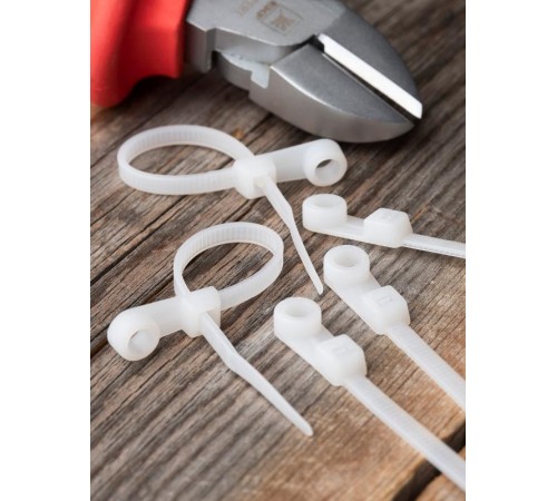 Хомут нейлоновый с отверстием для крепления (3,6х200) (100шт.) EKF PROxima  plc-c-o-3.6x200  EKF